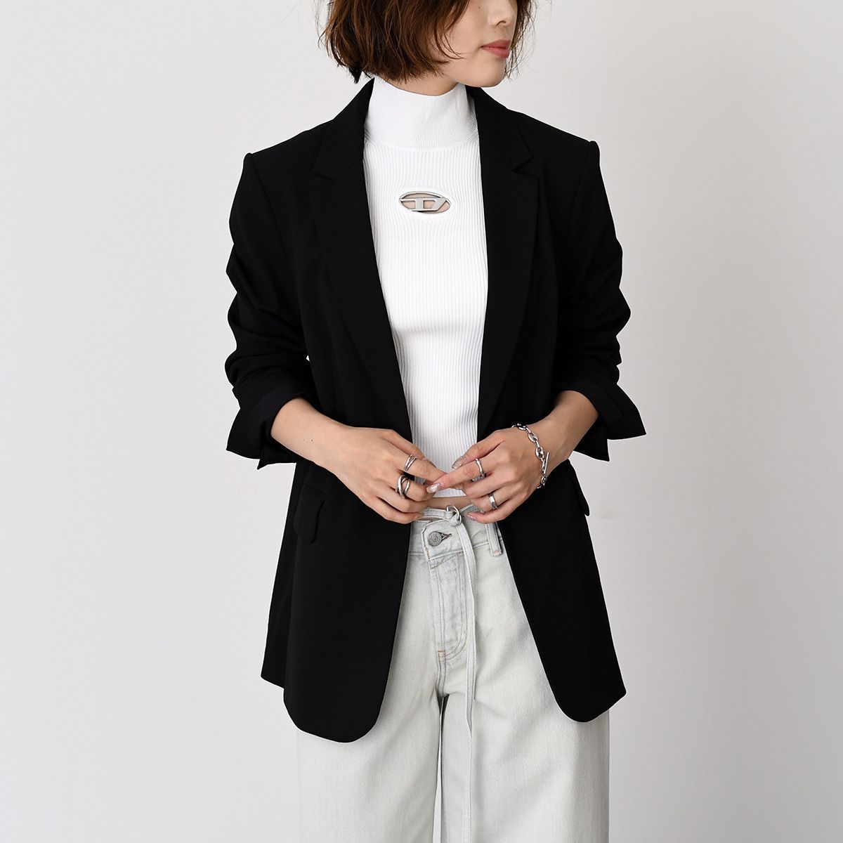 DIESEL ディーゼル トップス M-ONERVAX-TOP ノースリーブトップ A13020