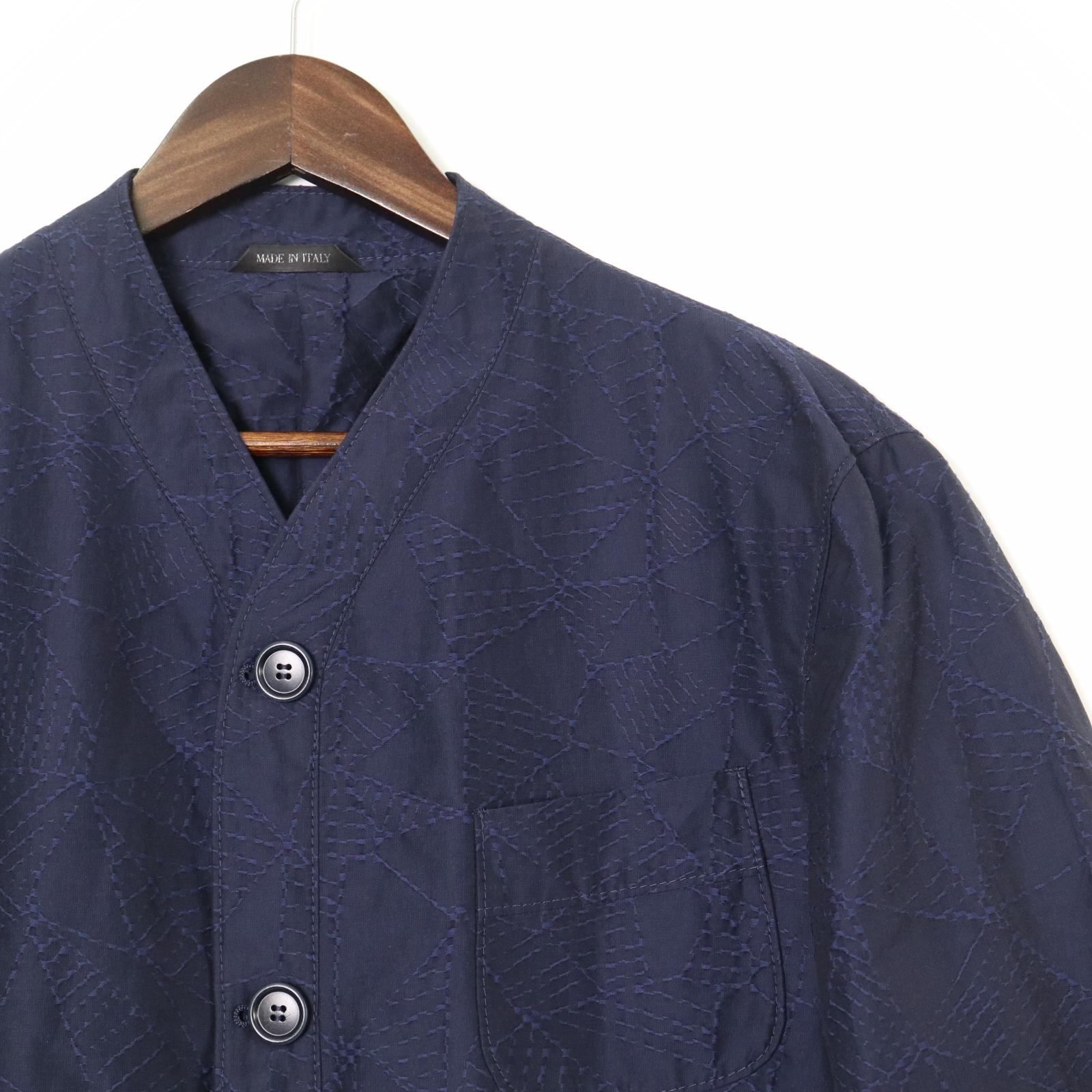 美品＊GIORGIO ARMANI（ジョルジオアルマーニ）ノーカラージャケット  