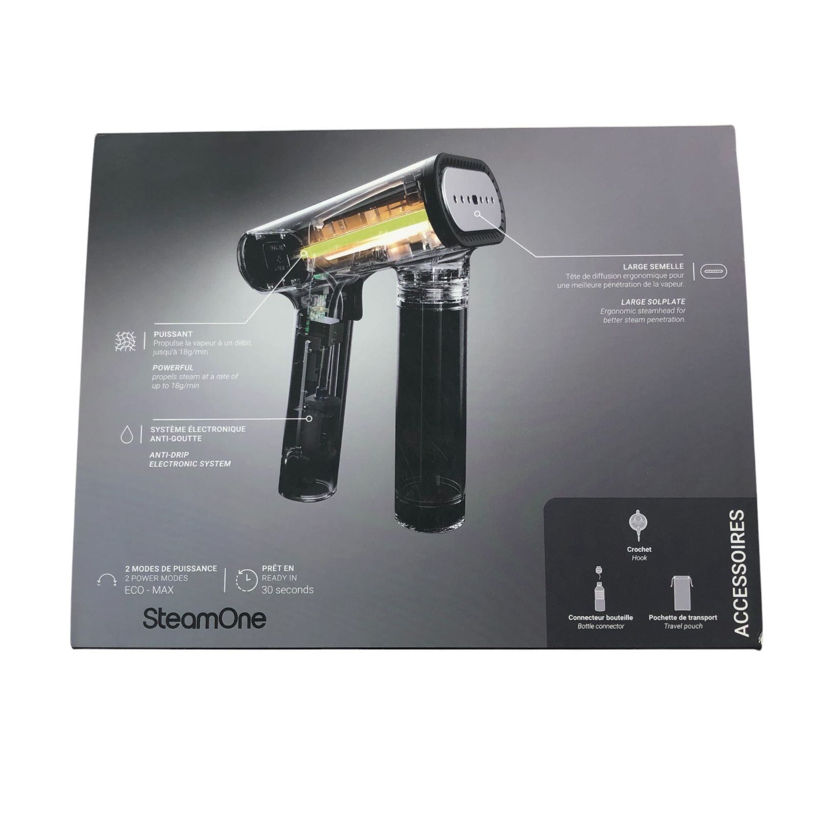  MY 46 SteamOne スチームワン S-Nomad Black NS 1750 T 衣類スチーマー 衣類スチーマー 衣類ケア家電