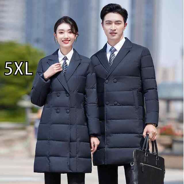 5XL 秋服 レディース ファッション オシャレ カワイイ シンプル 大人カワイイ 大きいサイズ メンズ ミドル丈 ダウン コットンコート 服 ウェア
