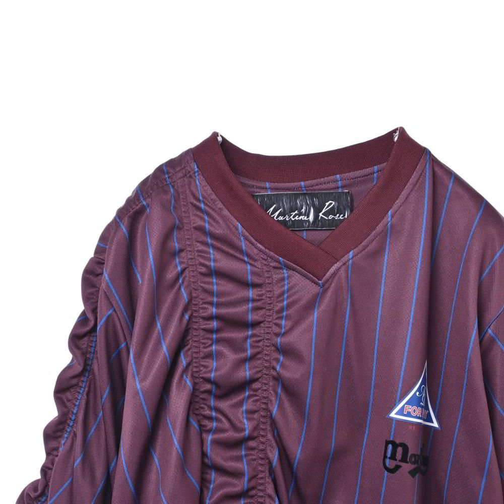 MARTINE ROSE RUCHED FOOTBALL TOP ゲームシャツ - メルカリ