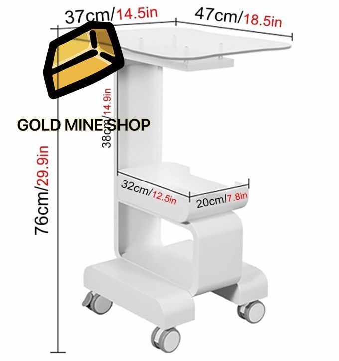 エステ機器やマシンを置く台、エステ機器カート 楽天市場】エステ機器ワゴン キャスター付き ST-1 幅34.5cm×奥行