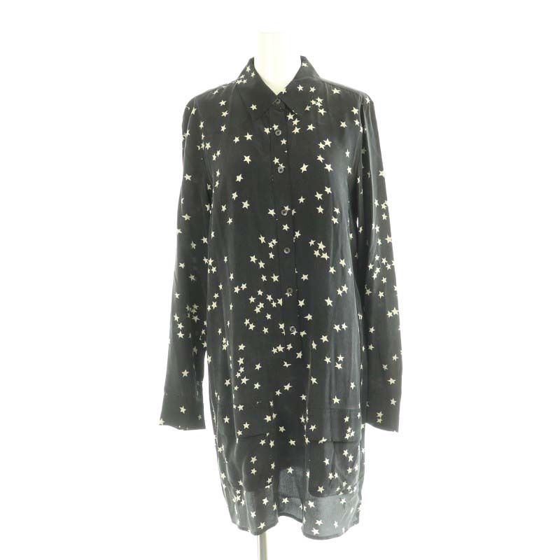 エキプモン EQUIPMENT フェム FEMME シルク 星柄 長袖 シャツ  