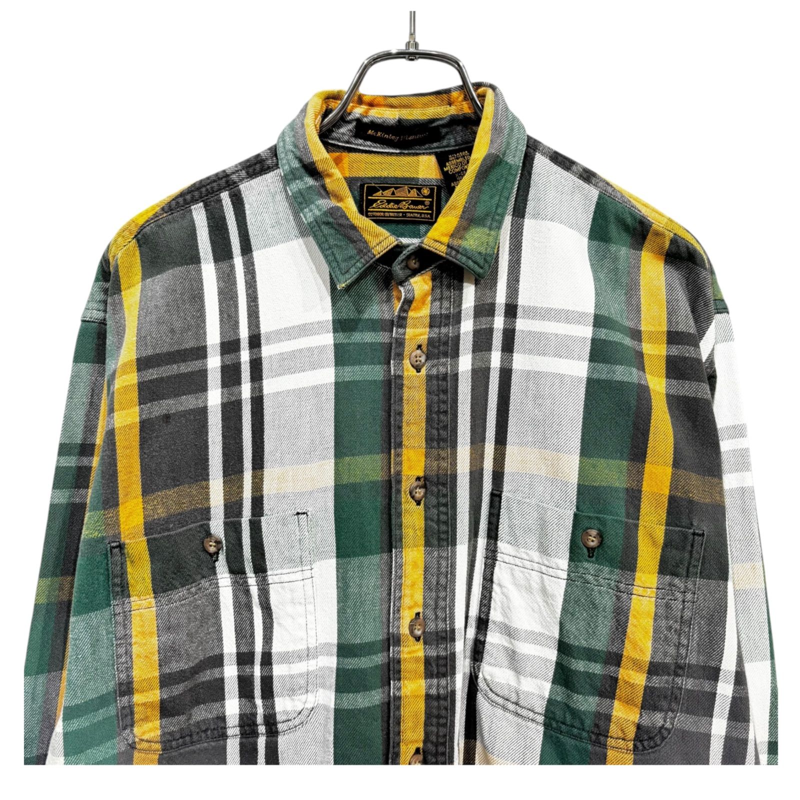 80s~90s Eddie Bauer McKinley Heavy Flannel Shirt Made in USA