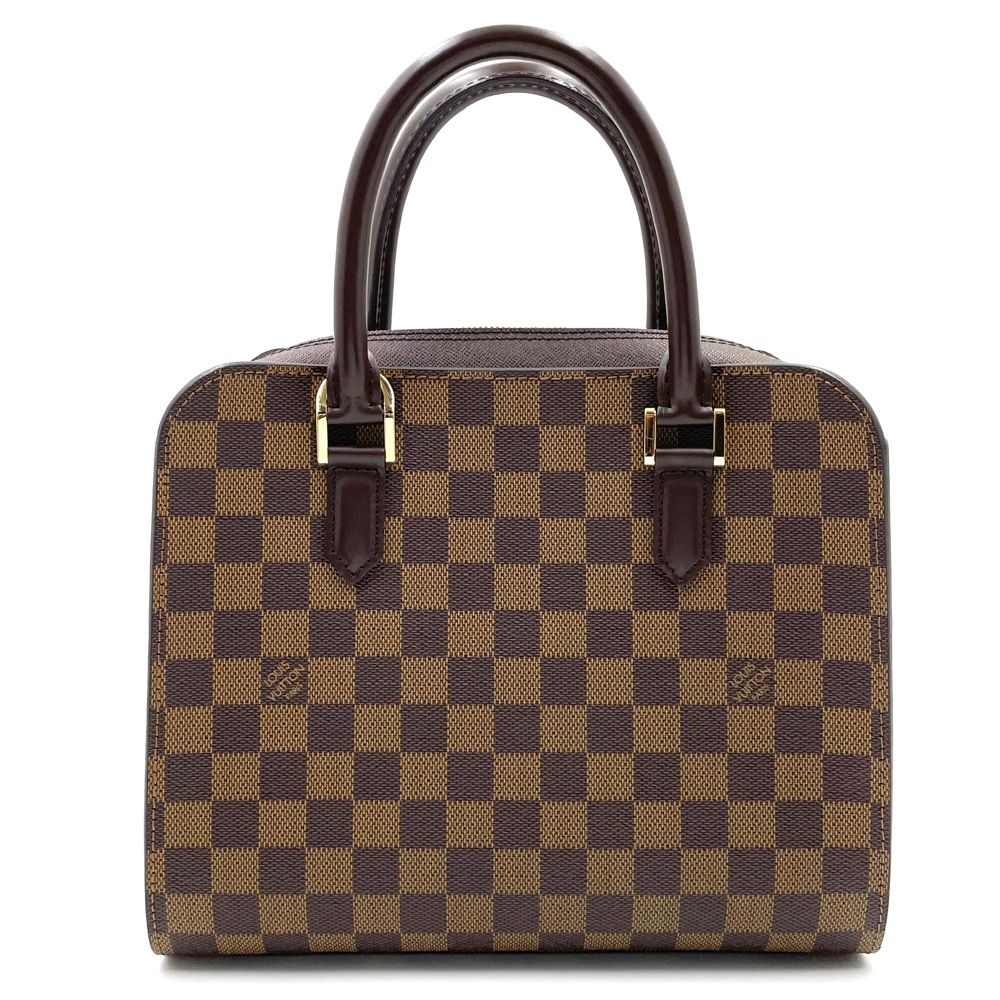 【限定価格】LOUIS VUITTON ルイヴィトン ハンドバッグ ダミエ トリアナ 鞄 かばん ブラウン 茶 N51155    ゴールド金具 レディース 美品【品】