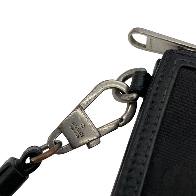 GUCCI グッチ　GG　ポーチ　シェリーライン　PVC　イタリア製 グッチ クラッチバッグ ポーチ GGスプリーム シェリーライン PVC