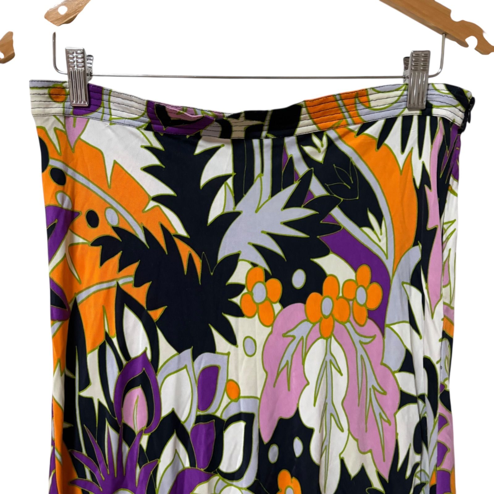 RE241 ETRO エトロ スカート ボタニカルプリント マルチカラー