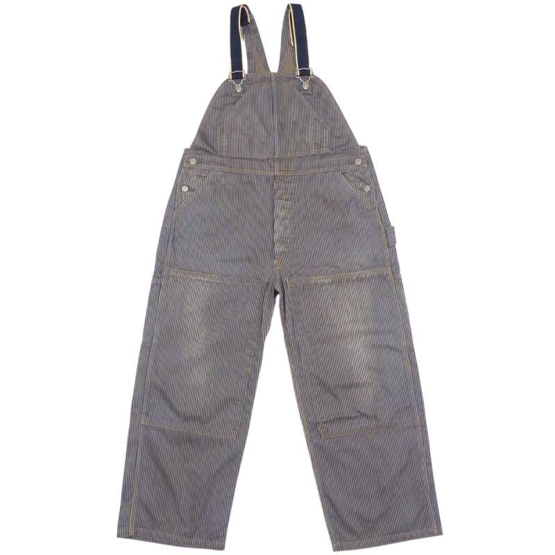 45 rpm フォーティファイブアールピーエム オーバーオール L ヒッコリー ストライプ ワークパンツ ジーンズ ジーパン デニム メンズ オーバーオールLサイズ一覧 SEULB屋着古 HS 286