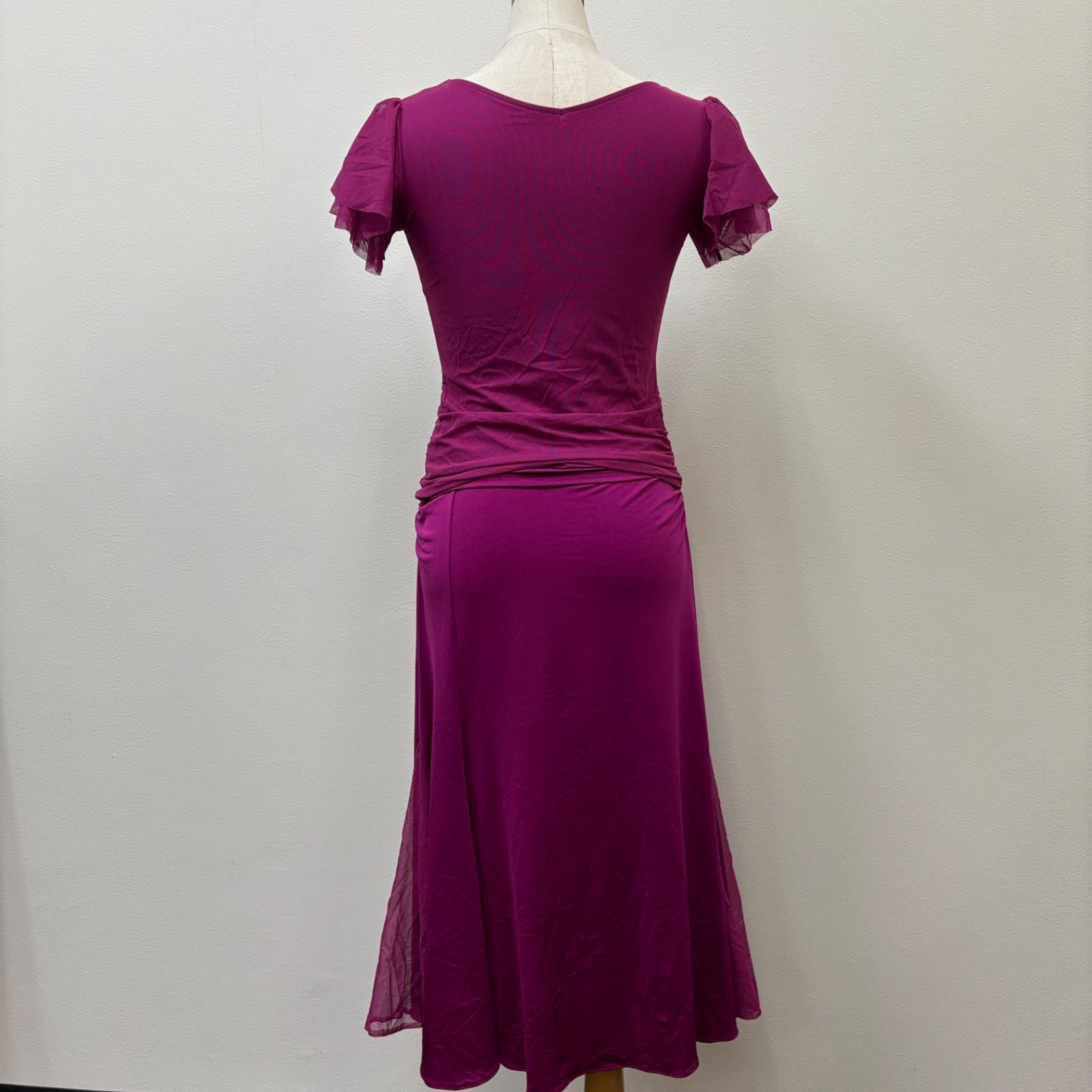 Chacott】社交ダンス ダンス衣装 セットアップ 紫 パープル 最新 シフォン