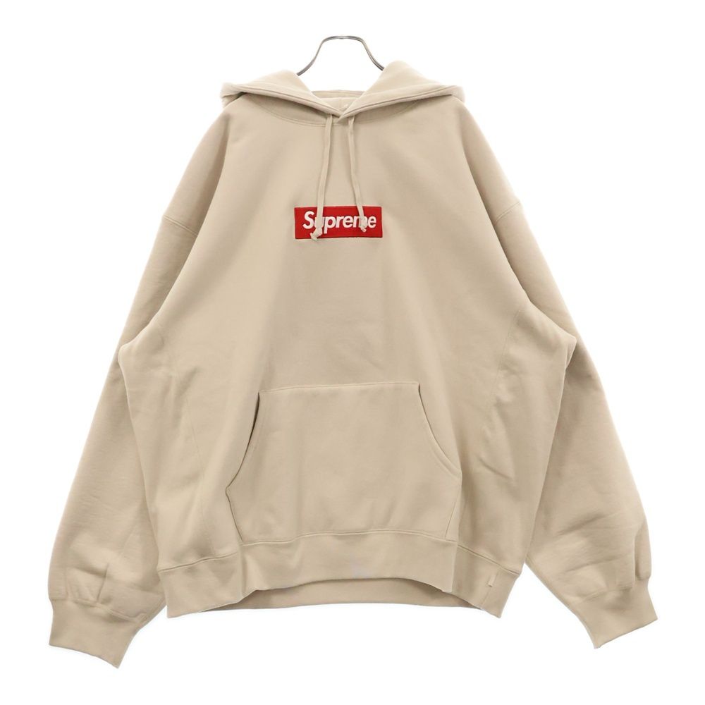SUPREME シュプリーム 24AW Box Logo Hooded Sweatshirt ボックスロゴ プルオーバースウェット パーカー ベージュ