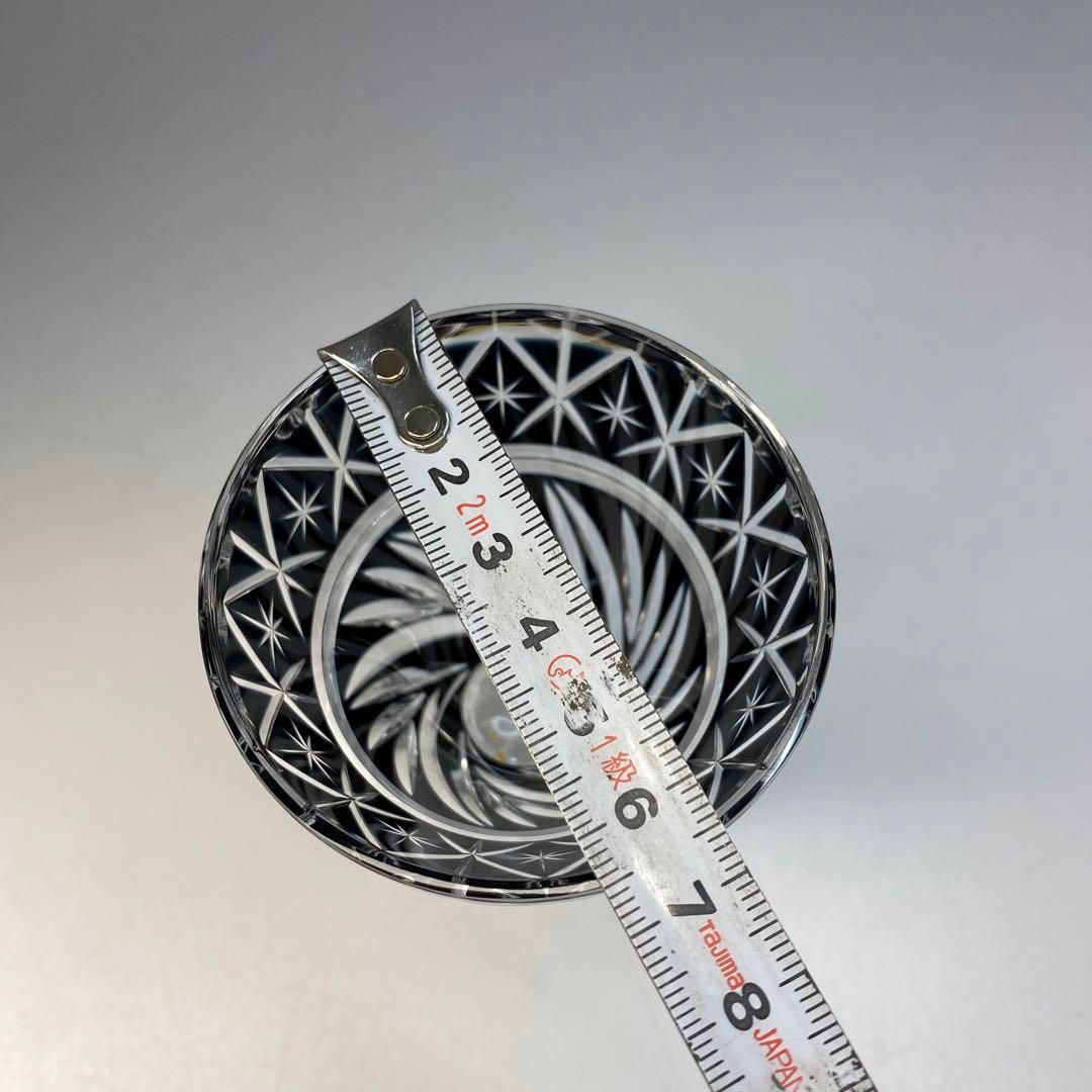 薩摩びーどろ工芸 切子 凛禅 共箱A 高さ10.5㎝ 東Y6-0603☆1F