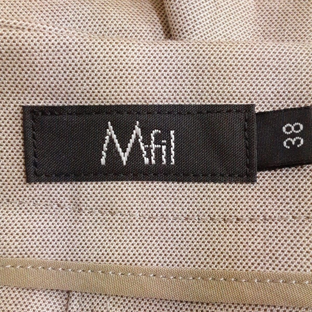 エムフィル　ノーカラージャケット　38　M.fil M・Fil(エムフィル) ジャケット サイズ38 M レディース美品