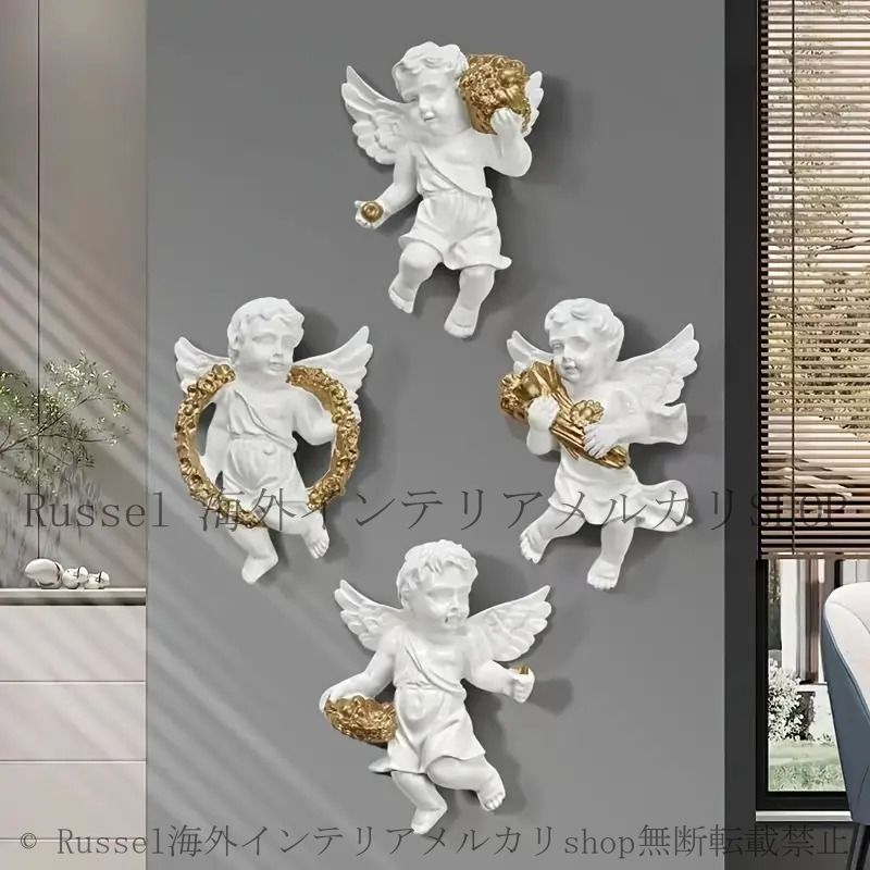 ウォールデコレーション 壁掛けオブジェ 壁掛け インテリア 天使