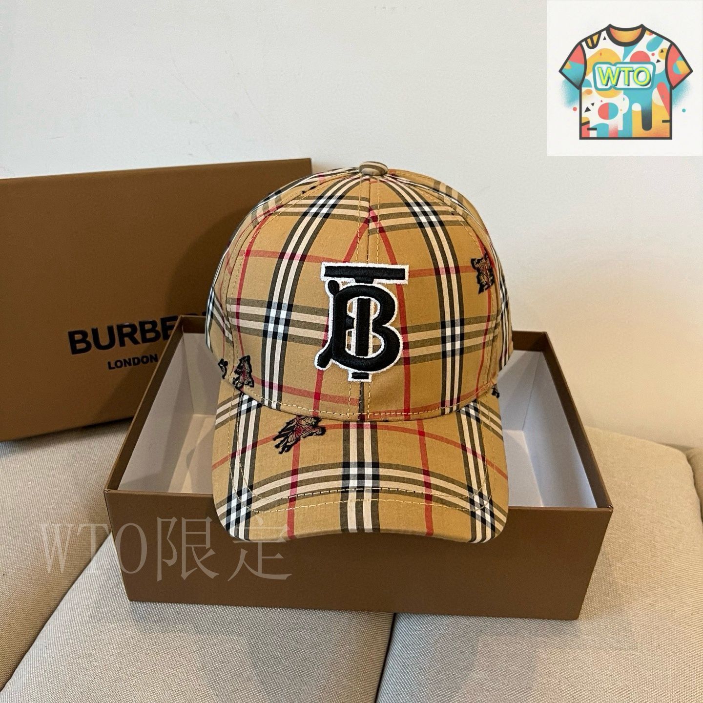 Burberryキャップ 本日限定価格 本日限定価格✨Burberry モノグラム