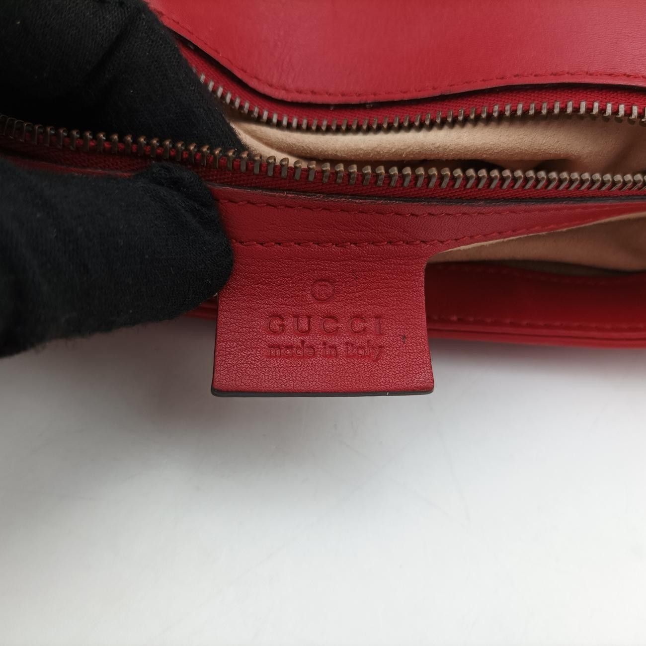 グッチGucciGGマーモントレッドレザー443496A019896836