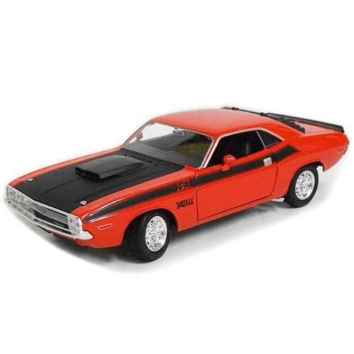 【ワケありB】 WELLY （ウィリー） 1970 Dodge Challenger T/A 1/24 オレンジ ダッジ チャレンジャー ミニカー
