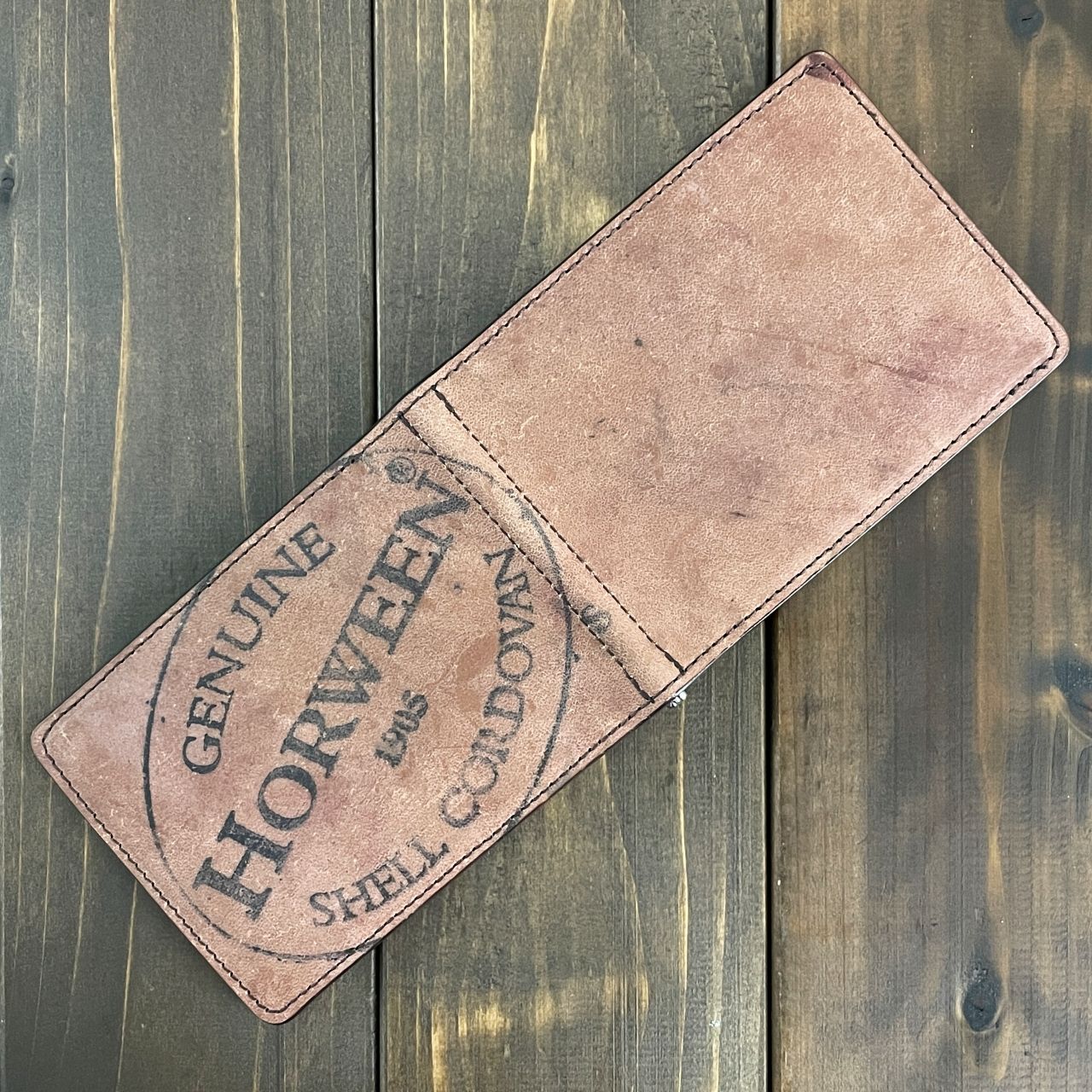 HORWEEN ホーウィン シェルコードバン マネークリップ スタンプ