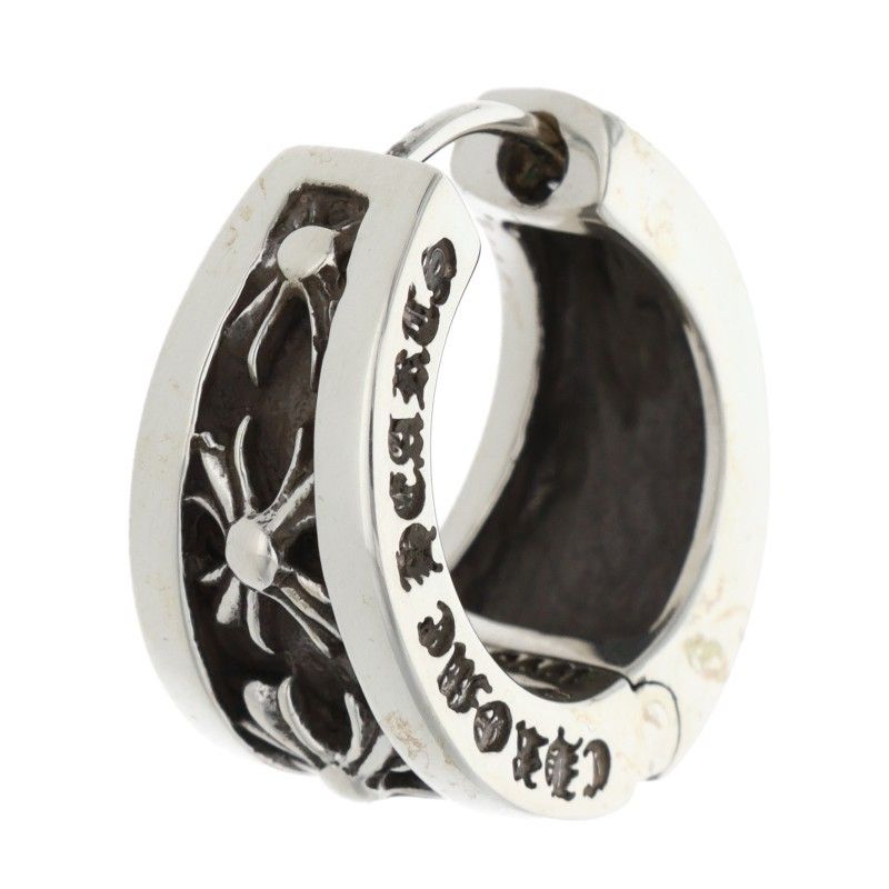 クロムハーツ NARROW V-CHX L ナローV CHX シルバーピアス メンズ