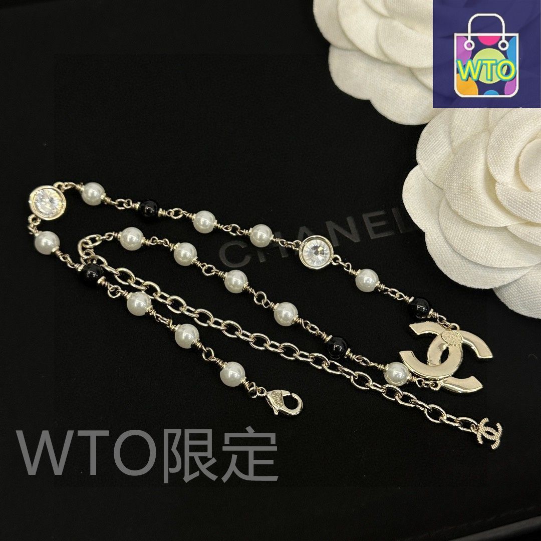 今日WTO】CHANEL ヴィンテージ アルファベットネックレス 送料無料