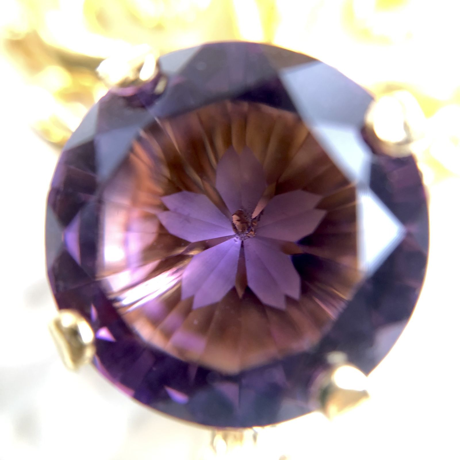 特価品※ 卸売 さくらインカット(アメジスト12mm)のネックレス 特価品