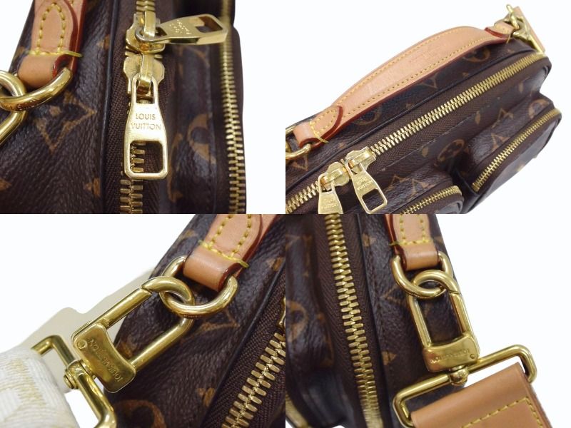 LOUIS VUITTON ルイヴィトン モノグラム ユーティリティ クロスボディ M80446 ショルダーバッグ ブラウン ゴールド金具 美品 中古 4b003732 LOUIS VUITTON ルイヴィトン モノグラム ユーティリティ クロスボディ