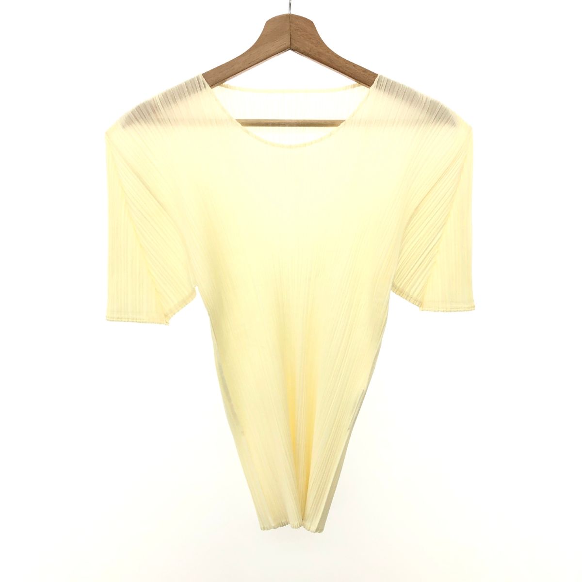 PLEATS PLEASE プリーツプリーズ カットソー PP05-JK004 オフホワイト ポリエステル レディース 240001084605
