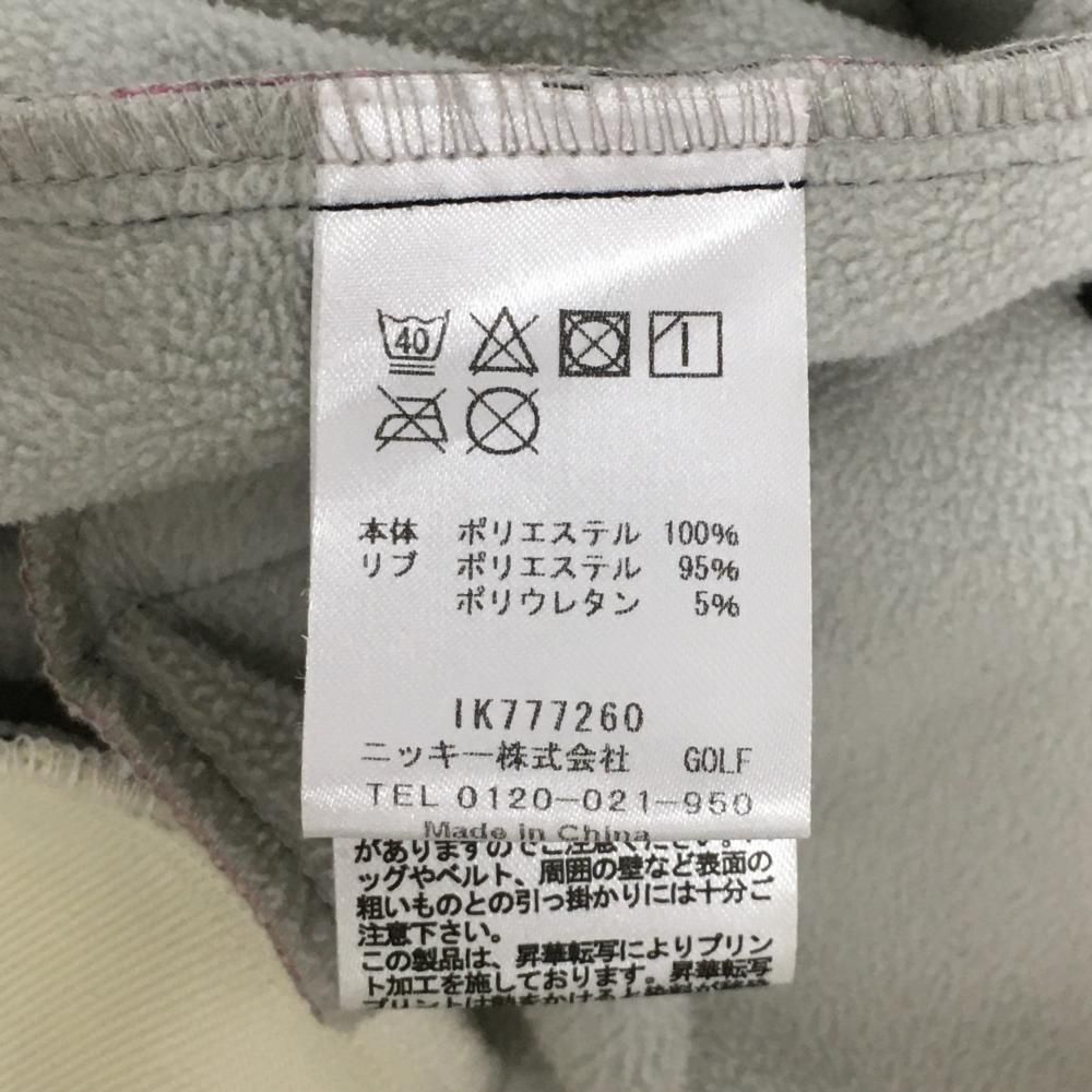 専門店ならではの品揃え！ ラウドマウス ジャケットブルゾン 白×黒×ピンク サベージフラミンゴ ゼブラ 裏起毛 レディース M ゴルフウェア LOUDMOUTH