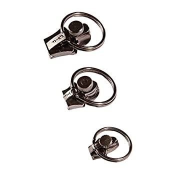 FixnZip Small Medium Largeブラックニッケル交換用ジッパースライダーZip Puller by FixnZip
