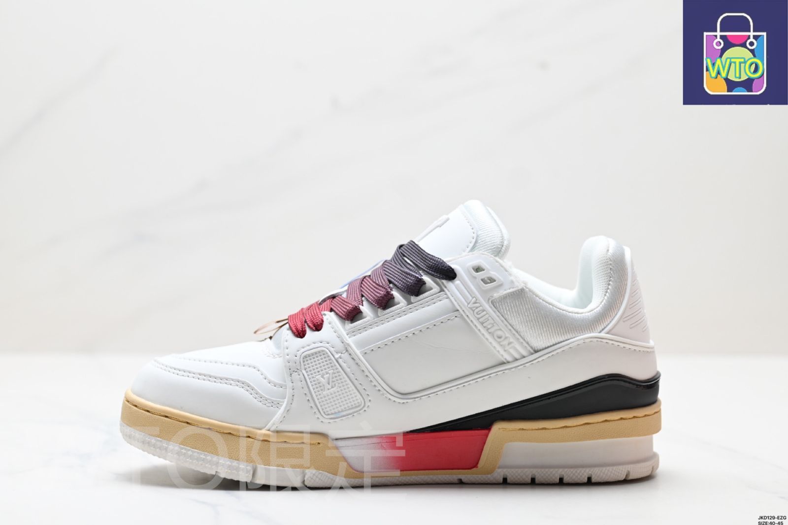 全新 ルイ ヴィトン トレーナー スニーカー ロー カジュアルスポーツシューズ 18-WTO輸入1