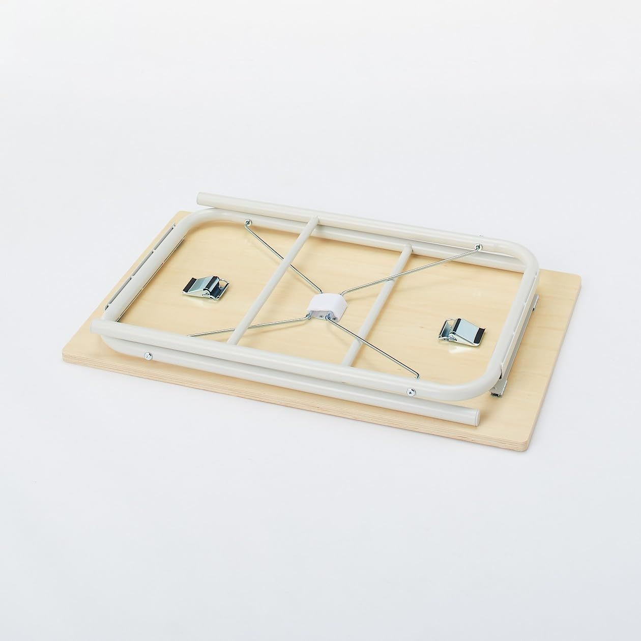 折りたたみ式 オフ白 12132233 スチールパイプテーブル 無印