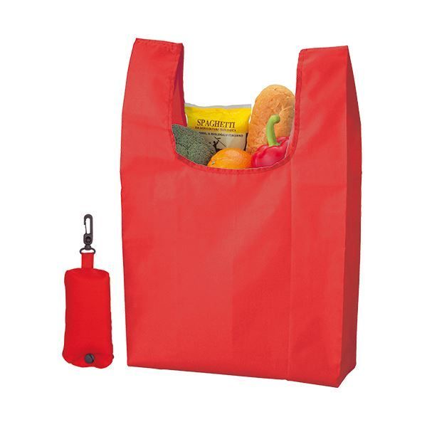 まとめ ジーナス ECO コンパクトマイバッグレッド 98080-RE 1枚 ×30セット