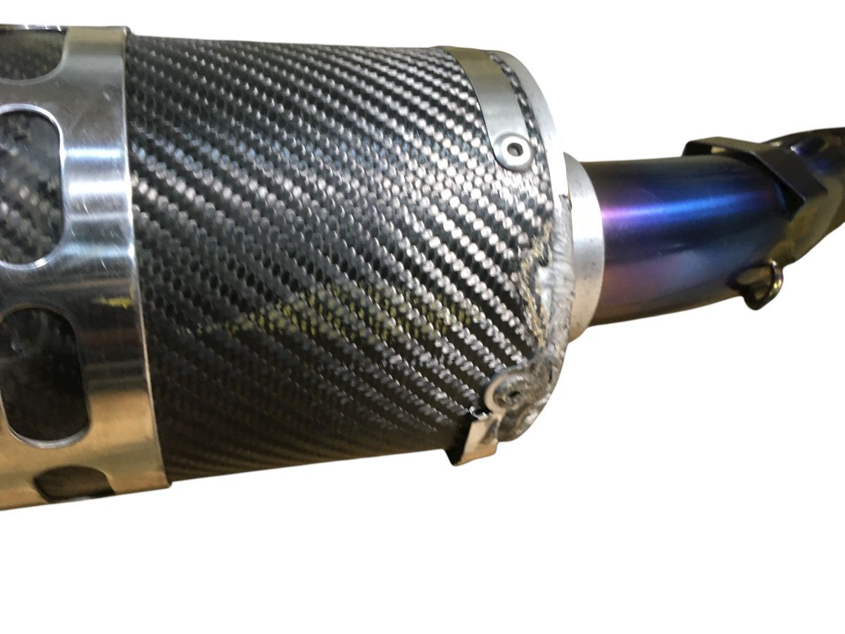ZZR400 N BEET マフラー フルエキ NASSERT-R T2 チタン カーボンサイレンサー 2本出し 漏れ無し 交換 TO-Z4374 BRIGHTFACE_UK