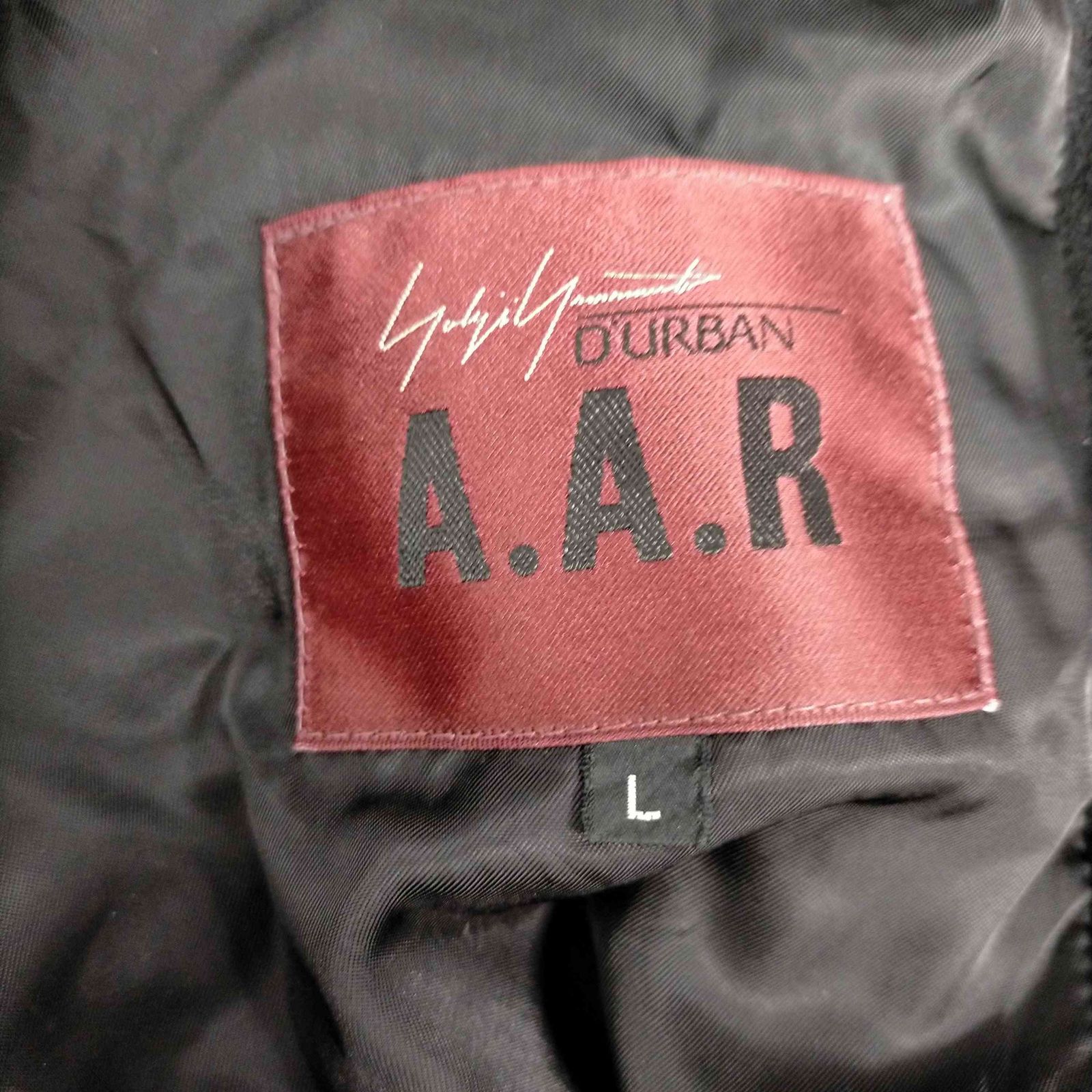 美品　A.A.R　ヨウジヤマモト　ダーバン　カシミヤ１００％　ステンカラーコート 美品A.A.Rヨウジヤマモトダーバンカシミヤ100％ステンカラー