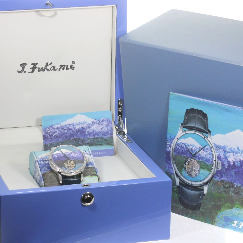 深見東州 Toshyu Fukami 晴天でキラキラしている白山と柴山潟 K18WG