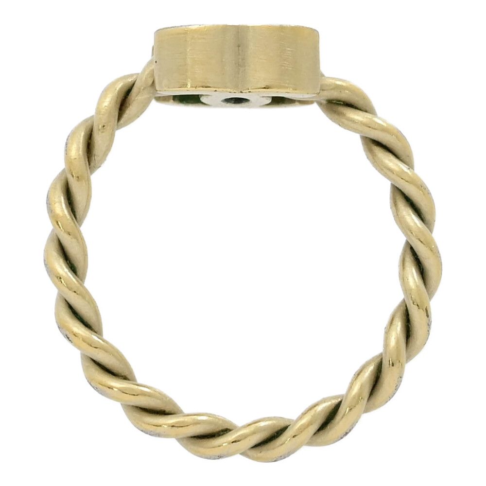 良品【CHANEL／シャネル】ココマーク ツイスト ゴールドリング CHANEL - 激安鑑定済み✨CHANEL ココマーク ツイストゴールド