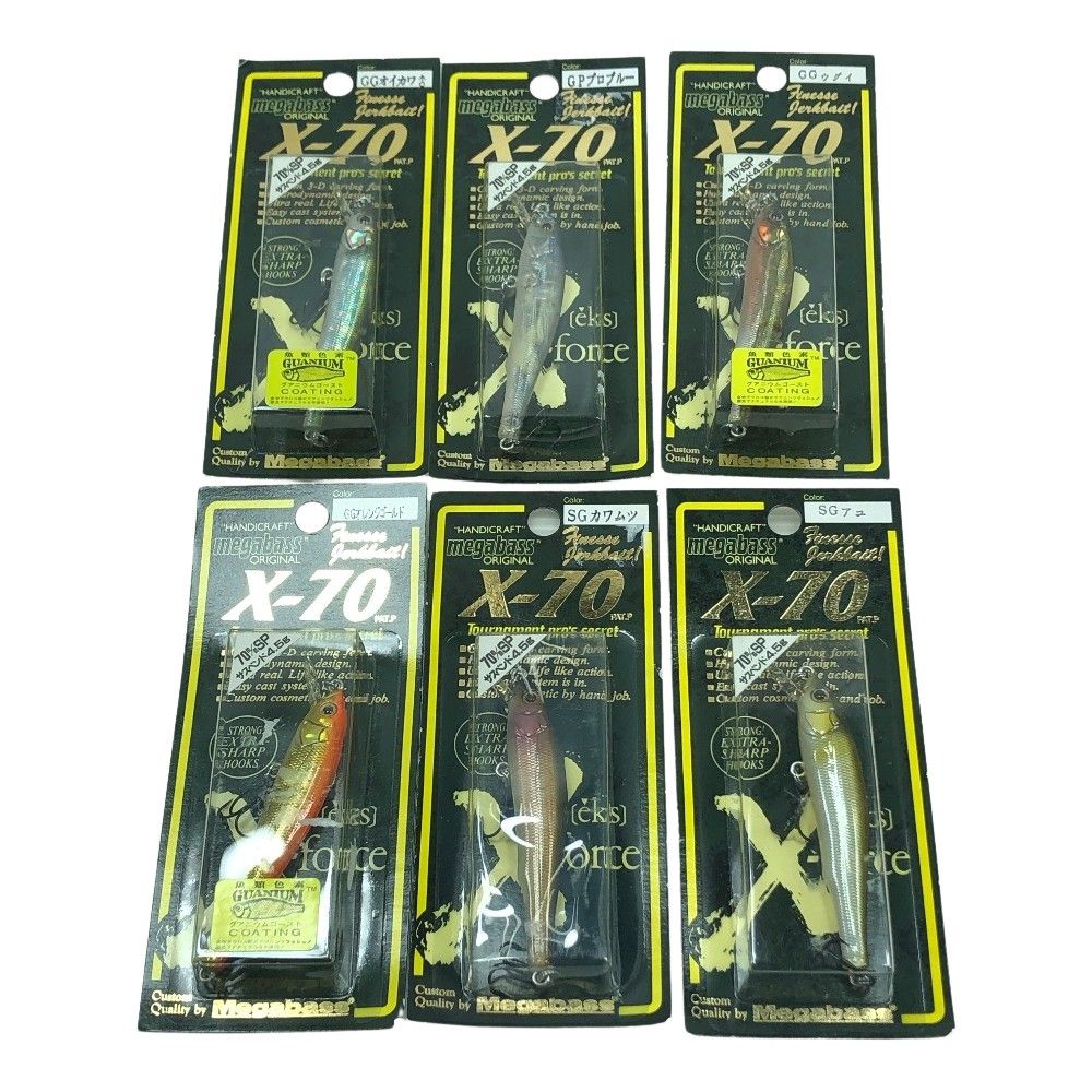 Megabass - ΣΣMegabass メガバス ルアー X-70 6個まとめ ΣΣMegabass メガバス ルアー X-70 6個まとめ X-70