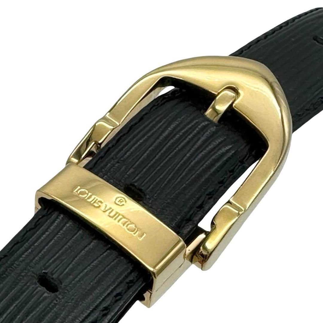 ルイヴィトン　ベルト　エピ　M6832 ブラック　黒　ゴールド金具 LOUIS VUITTON ルイヴィトン M6832 エピ サンチュール ゴールド