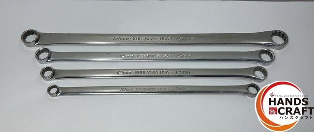 ◆ Snap-on スナップオン XDHFMシリーズ XDHFM1012~XDHFM1719 ロングストレートメガネレンチ 4本セット