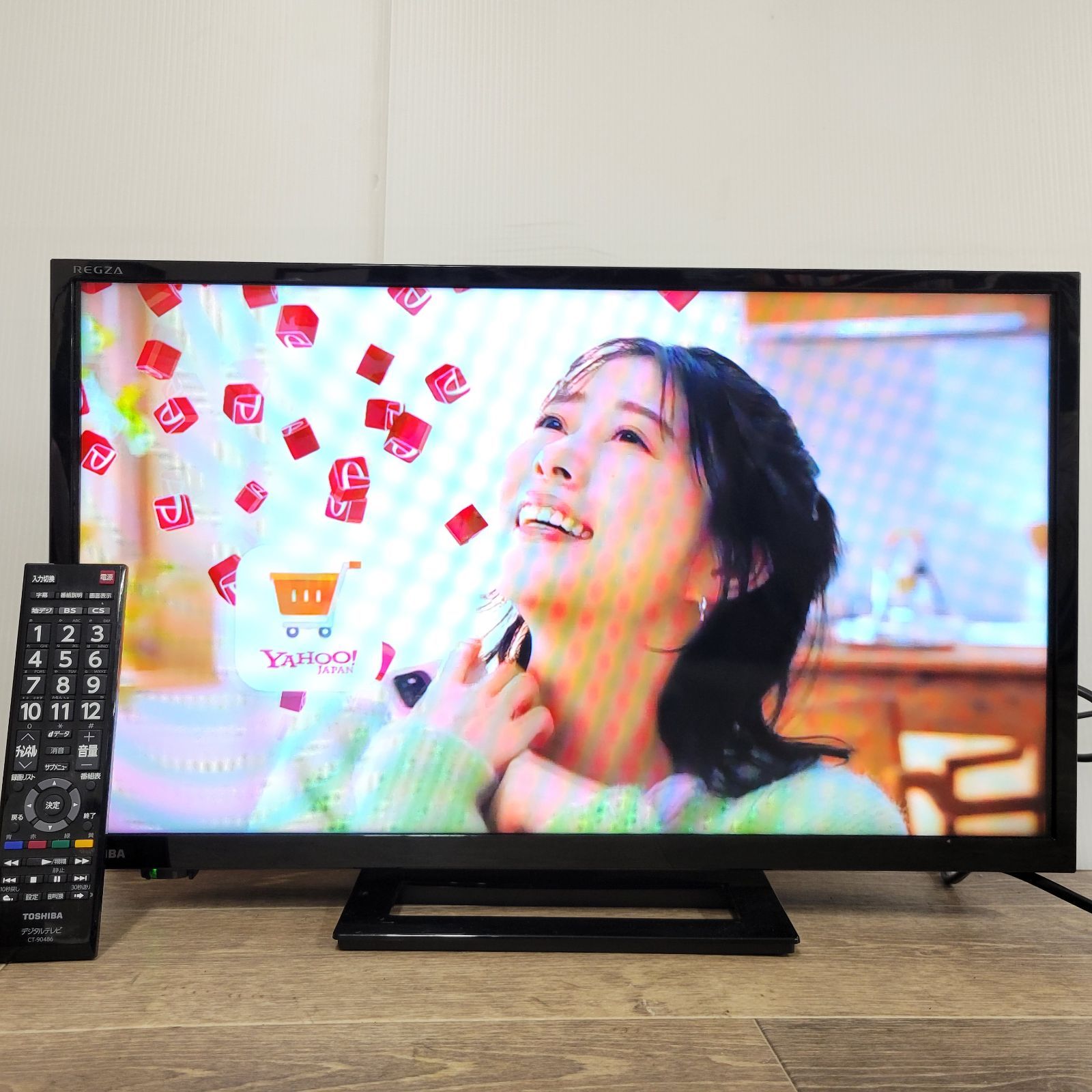 TOSHIBA 東芝 24型液晶テレビ REGZA レグザ リモコン付 - テレビ