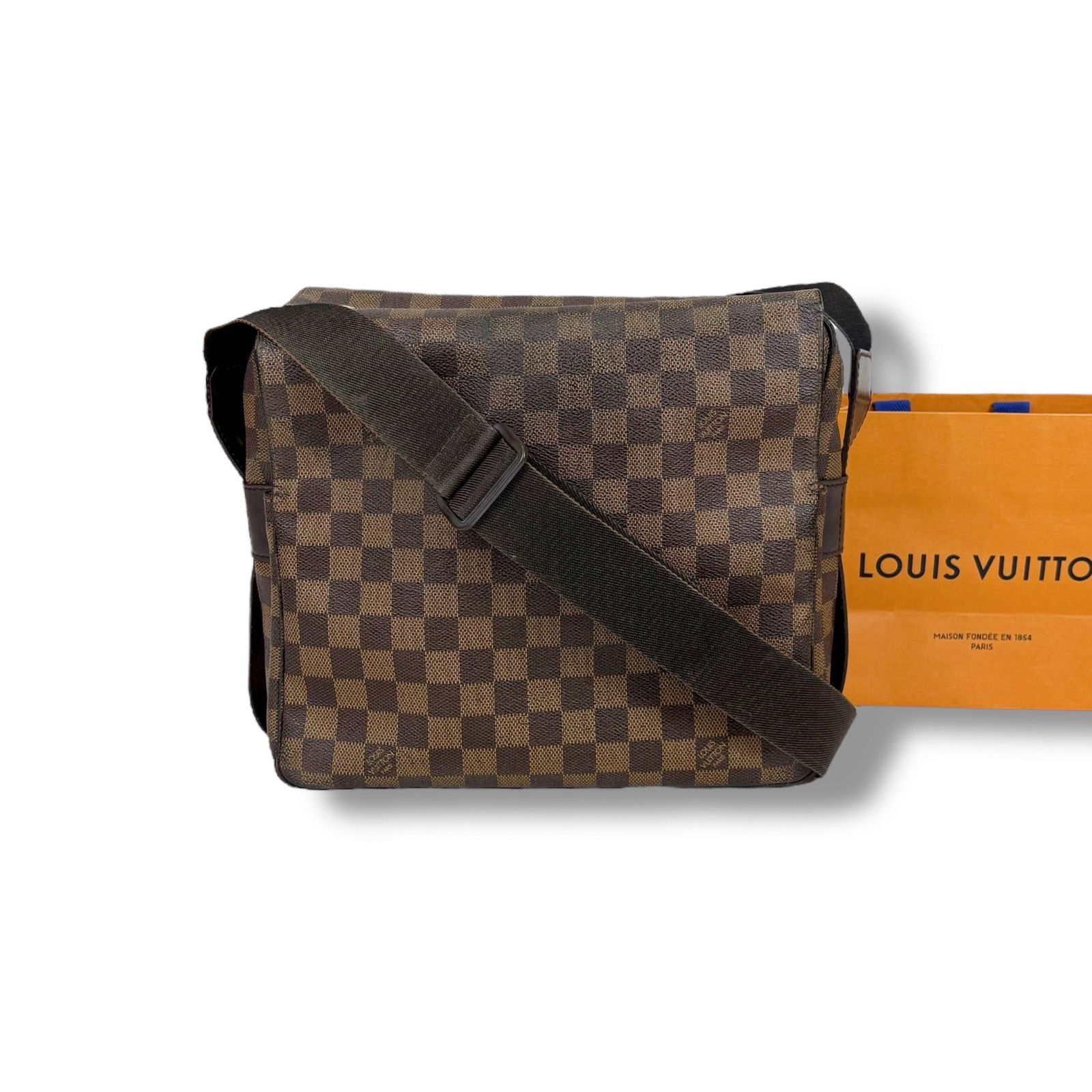 ルイヴィトン LOUIS VUITTON ダミエレザー エベヌ ナヴィグリオ 