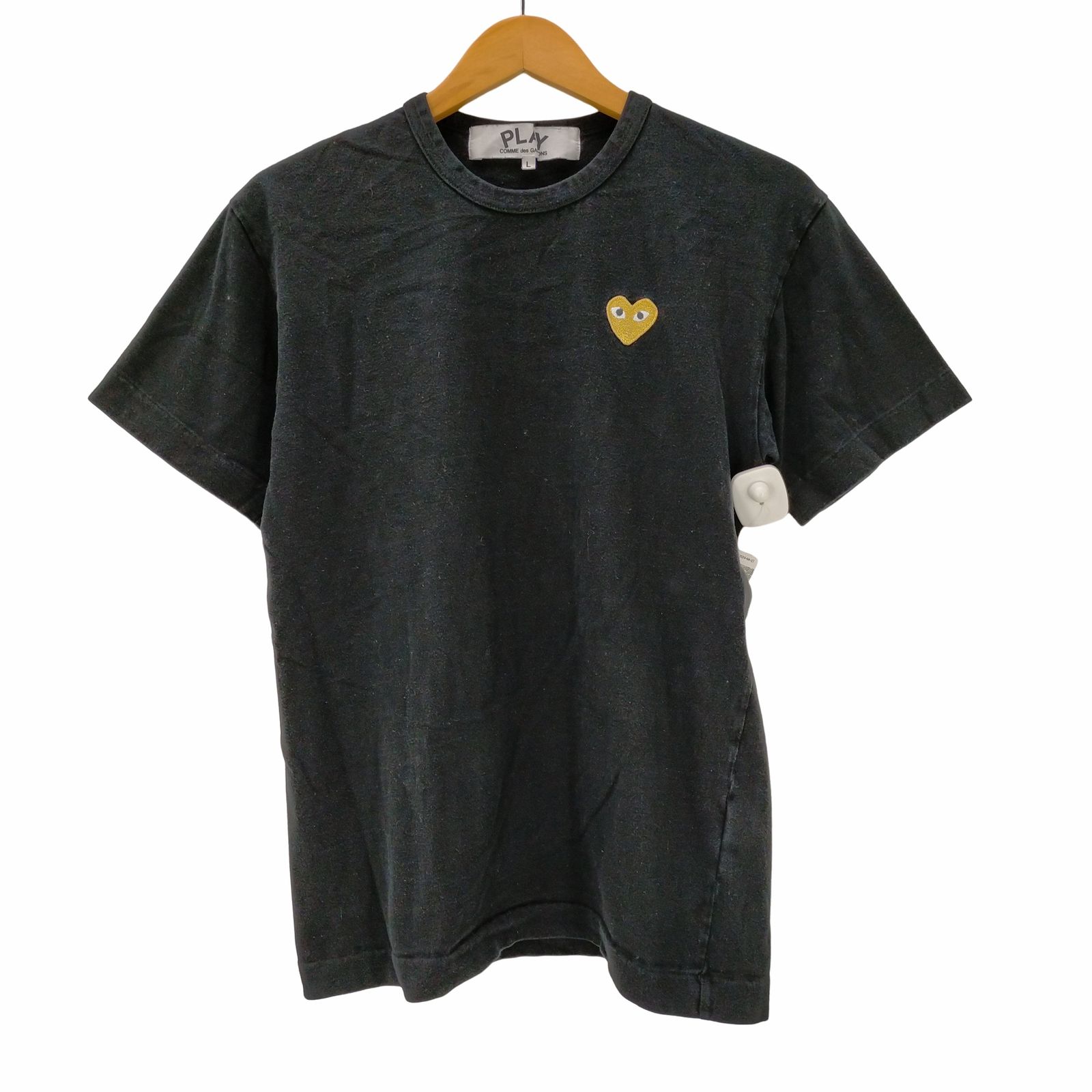 プレイコムデギャルソン PLAY COMME des GARCONS S/S ゴールドワッペンプリントTシャツ メンズ JPN：L 