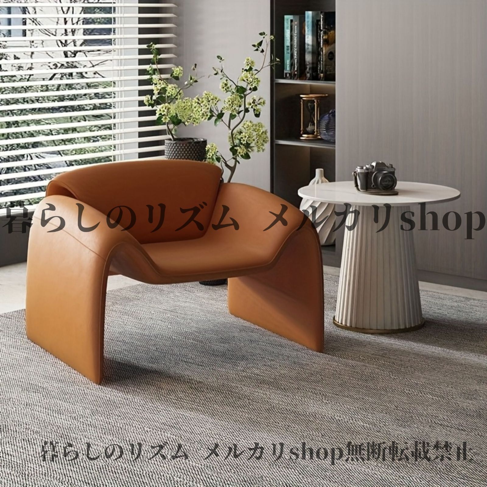 ソファ 一人掛けソファ イタリア ミニマリスト M字形 蟹デザイン シングルシートソファー モダン アームチェア 金属フレーム付き リビングルーム リビングルームチェア 芸術的 チェアデザ