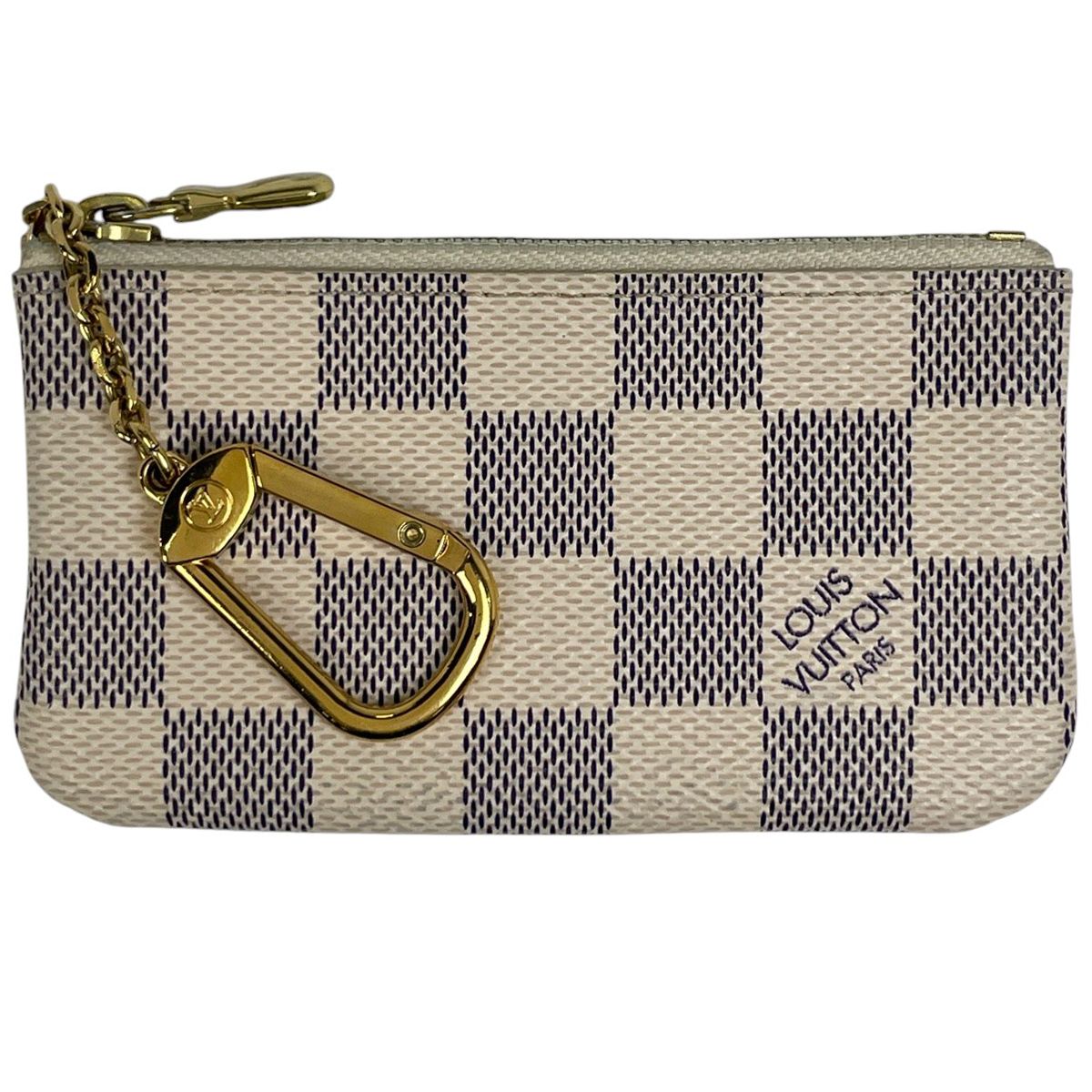 ルイ ヴィトン Louis Vuitton ポシェット クレ 鍵入れ キーリング 小銭入れ コインパース コインケース ダミエアズール ホワイト N62659 レディース