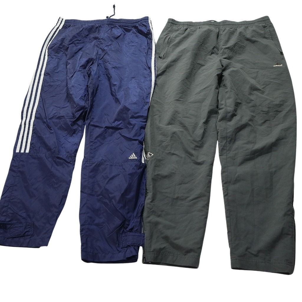 古着卸 アディダス adidas ウインドブレーカー パンツ 8枚セット メンズ Ｌ ワイド 90s トラックパンツ 古着 NC0876 KIN-KAAI_COM