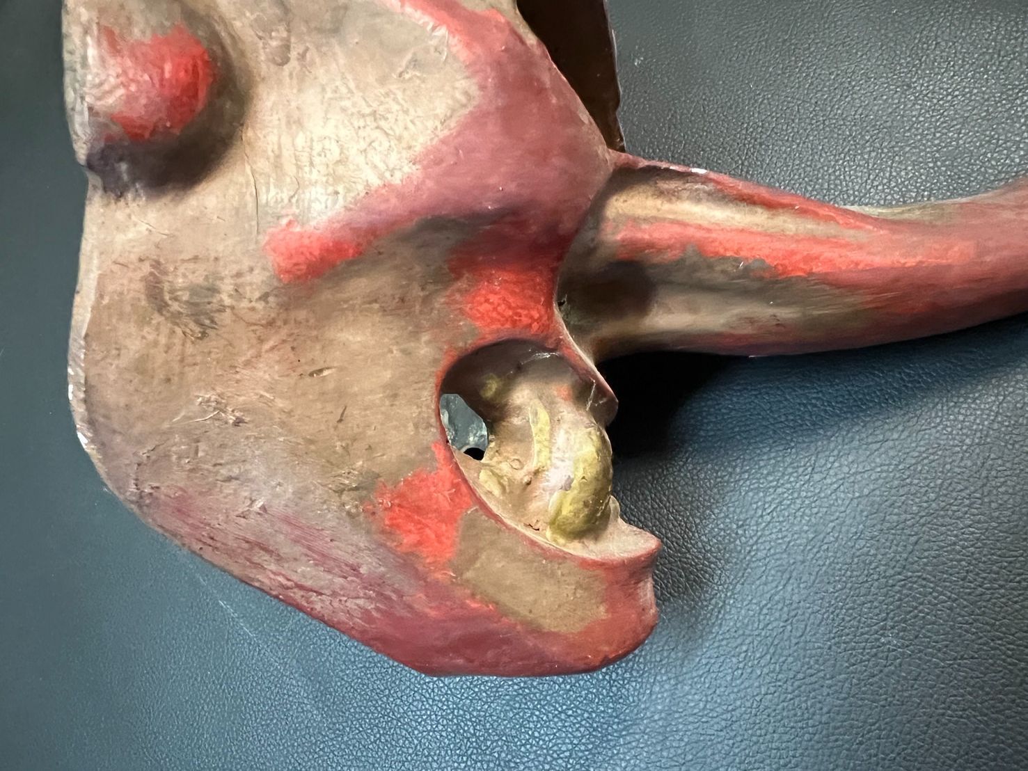 【素敵】木製彫刻 二面の顔　アンティーク古代物　高さ36cm Yahoo!オークション - 文正作 根付 鬼 般若 鬼面 木製 木彫 高さ