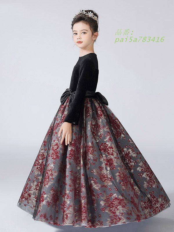 ピアノ発表会 ドレス 中学生 ワンピース ジュニアドレス 七五三 ロングドレス 子供ドレス pai 5 a 783416