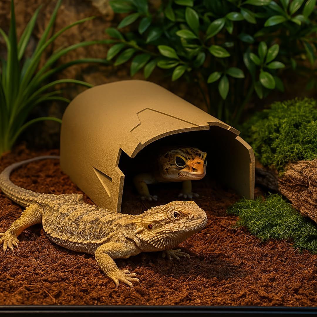 爬虫類シェルター 木の洞穴型【Sサイズ】両生類用シェルター 水槽装飾
