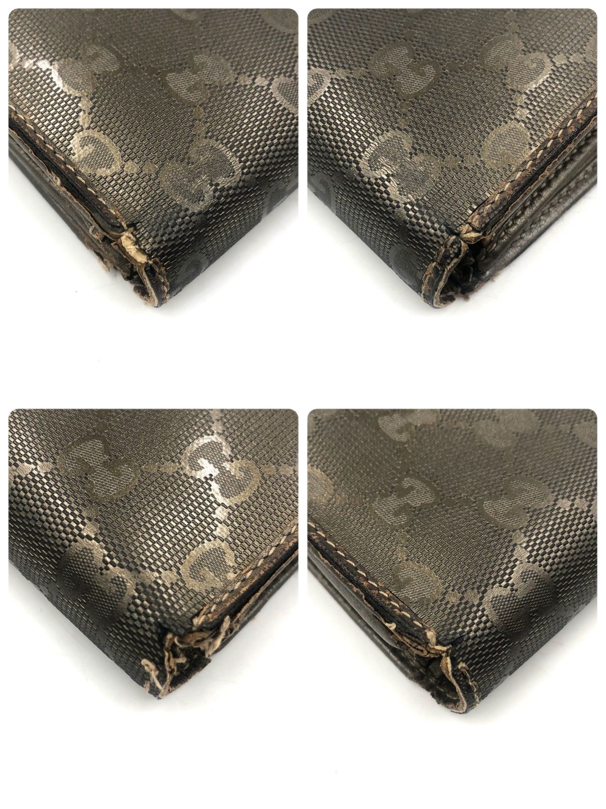 美品　グッチ長財布　ウォレット　超希少 □希少□GUCCI グッチ GGインプリメ 長財布 ロングウォレット