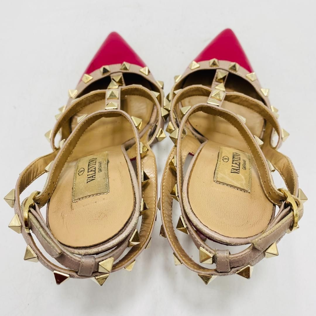 美品 VALENTINO スタッズ付きハイヒール 36 ヴァレンティノガラヴァーニ ロックスタッズ ハイヒール