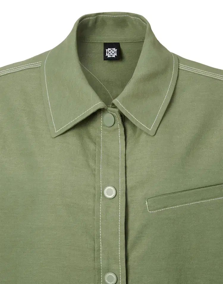 ダックスゴルフ 麻混 リネンブレンド ベスト カーキ 85 90 95